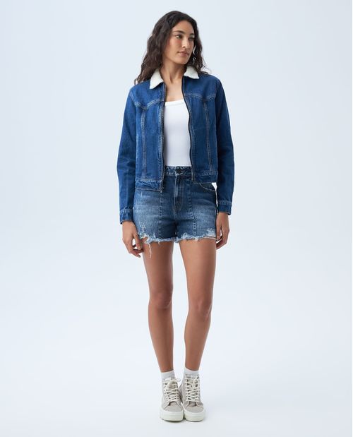 Chaqueta tipo Trucker para mujer
