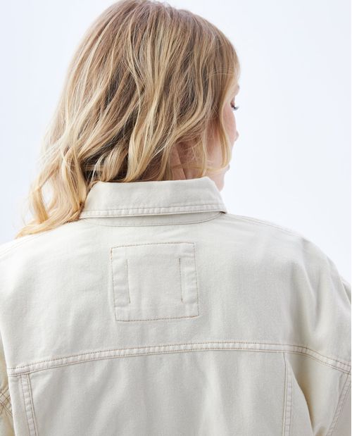 Chaqueta con cortes decorativos para mujer