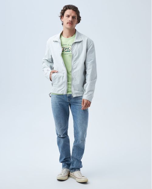 Chaqueta tipo rompevientos para hombre