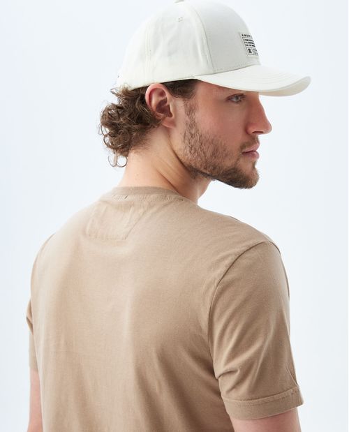 Camiseta clásica con bordado para hombre
