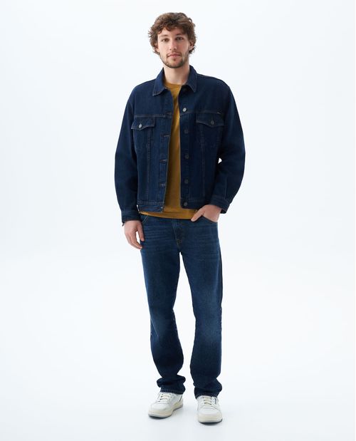 Camiseta clásica con bordado para hombre