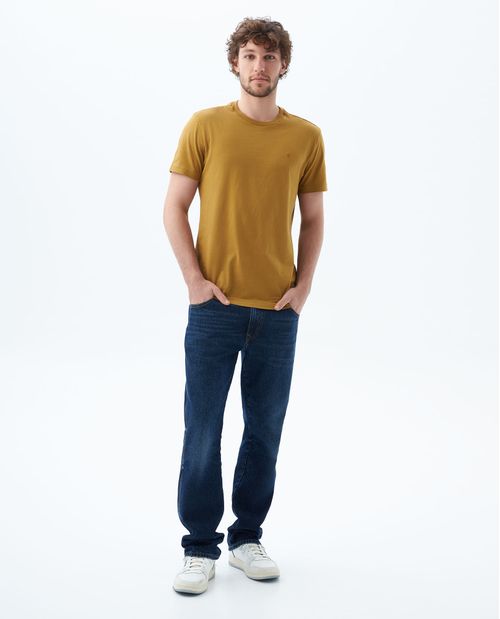 Camiseta clásica con bordado para hombre