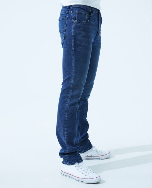 Jean Slim and Straight fit tono medio para hombre