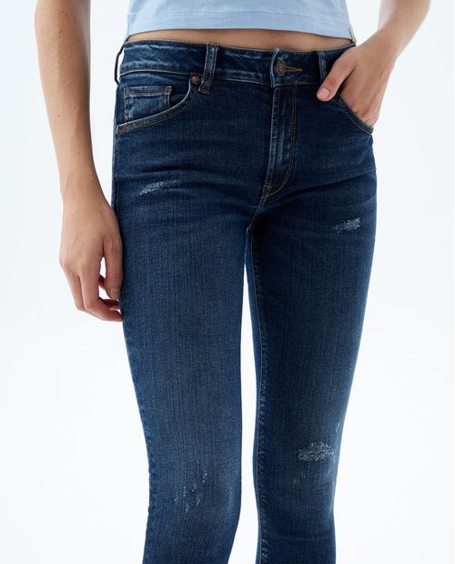 Jean Jegging con rotos para mujer