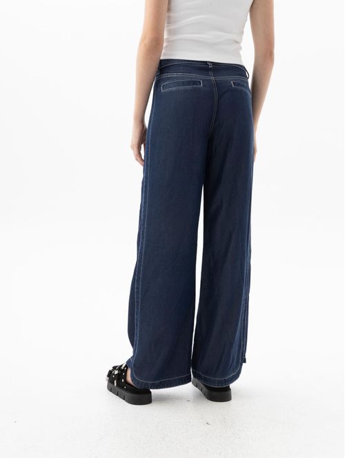 Jean Wide Leg tono claro para mujer