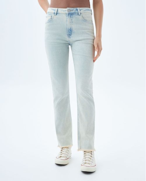 Jean Slim and Straight claro para mujer