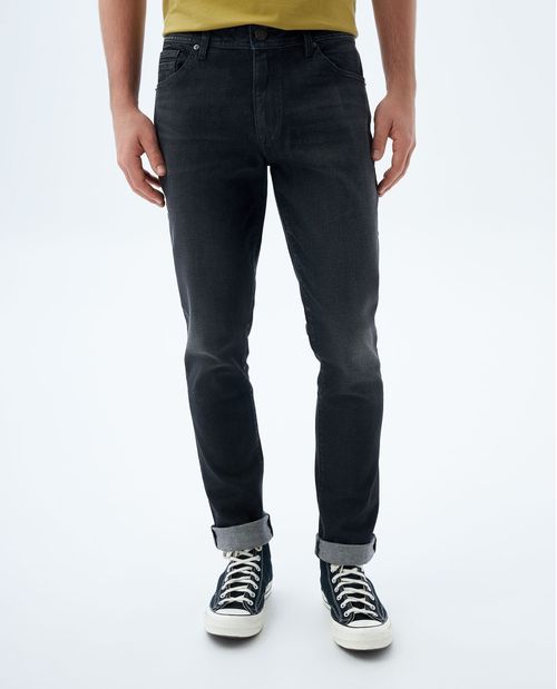 Jean slim negro para hombre