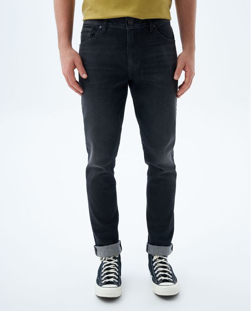 Jean slim negro para hombre