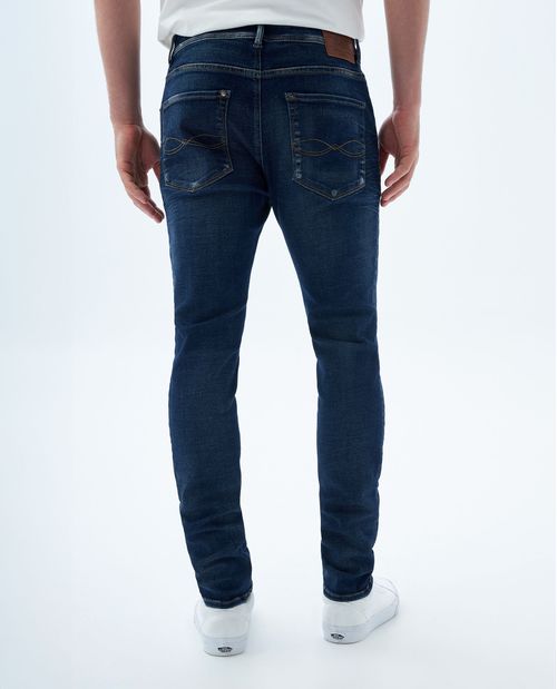 Jean Skinny tono oscuro