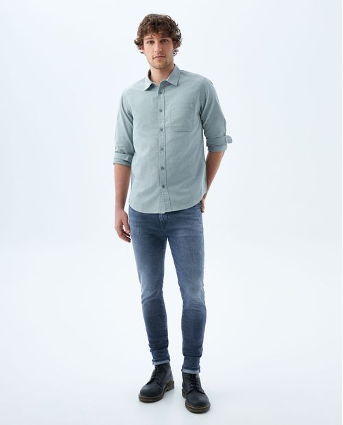 Jean skinny gris para hombre