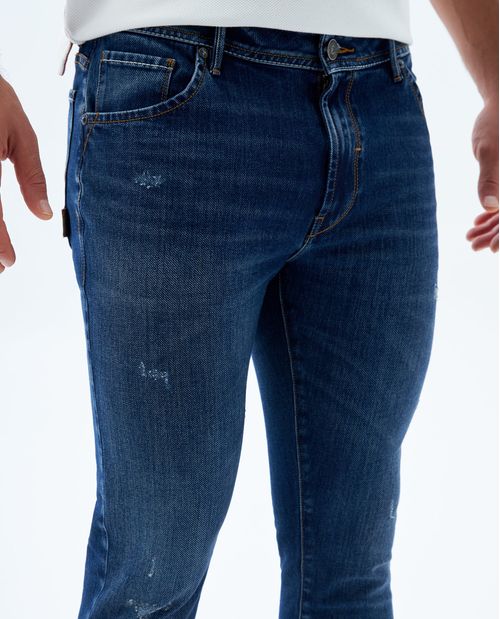 Jean Tapered tono oscuro para hombre