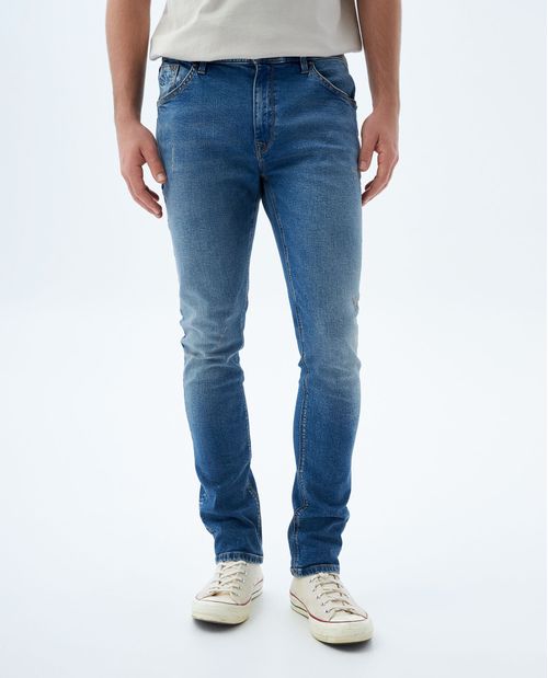 Jean Tapered tono medio para hombre