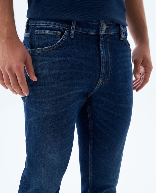 Jean Tapered tono oscuro para hombre