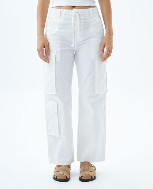 Pantalón cargo bota recta para mujer
