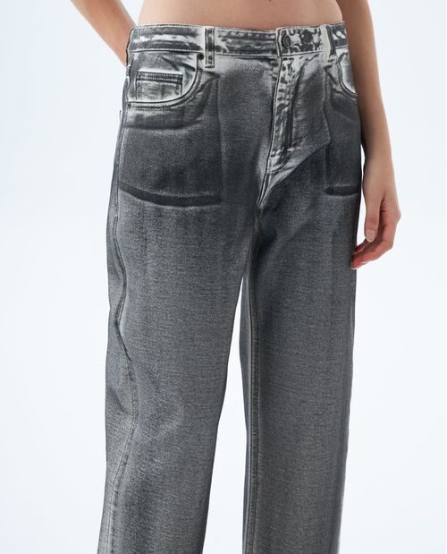 Pantalón Wide Leg con teñido especial para mujer