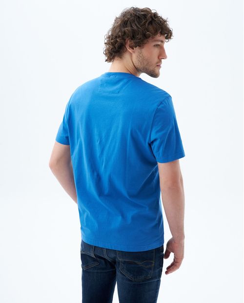 Camiseta cuello redondo en rib para hombre