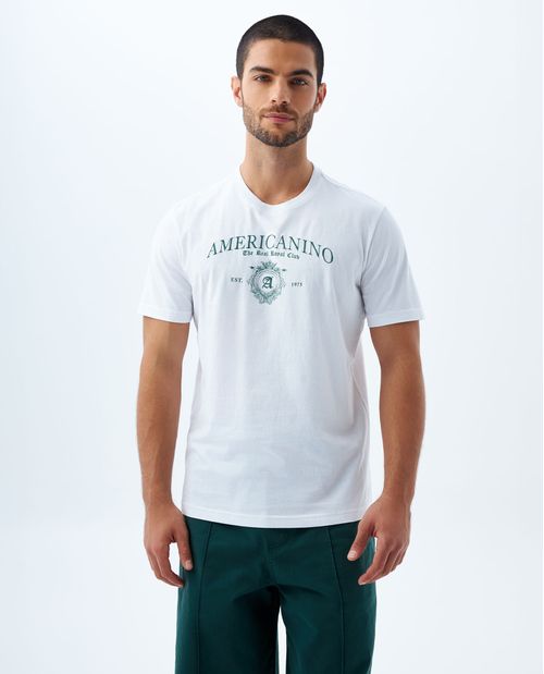 Camiseta cuello redondo en rib para hombre