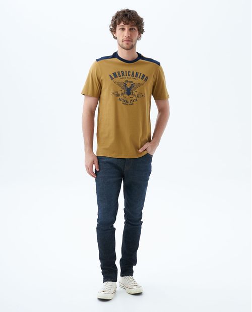 Camiseta Slim fit manga corta para hombre