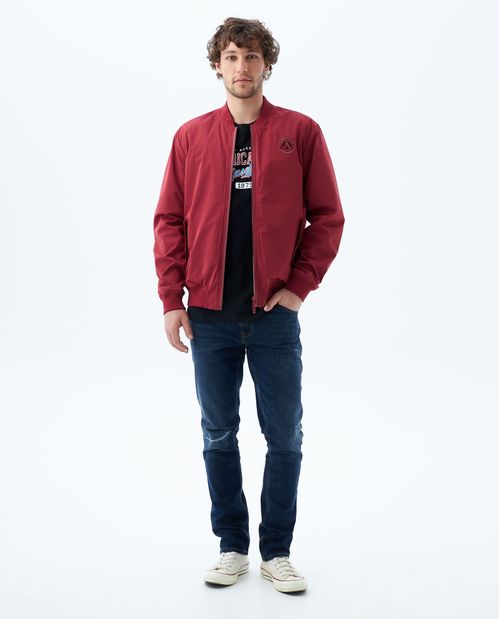 Camiseta manga corta con estampado para hombre
