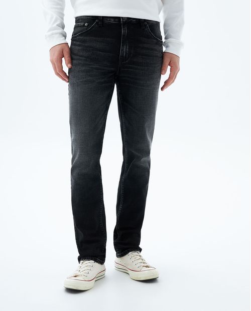 Jean slim negro para hombre