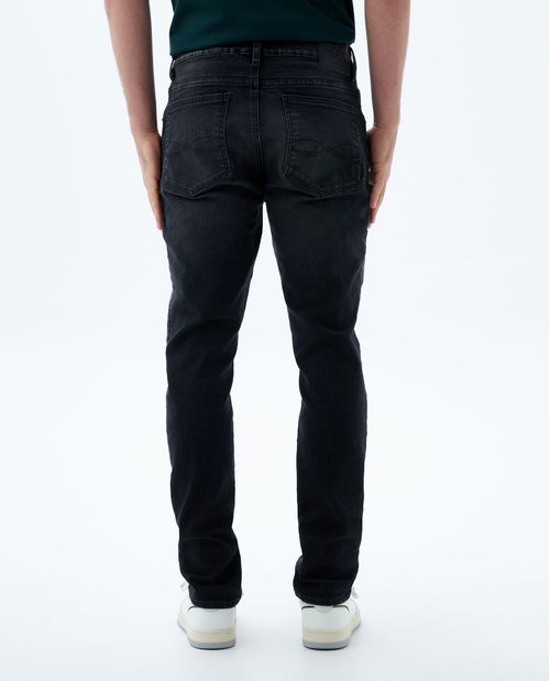 Jean Tapered negro para hombre