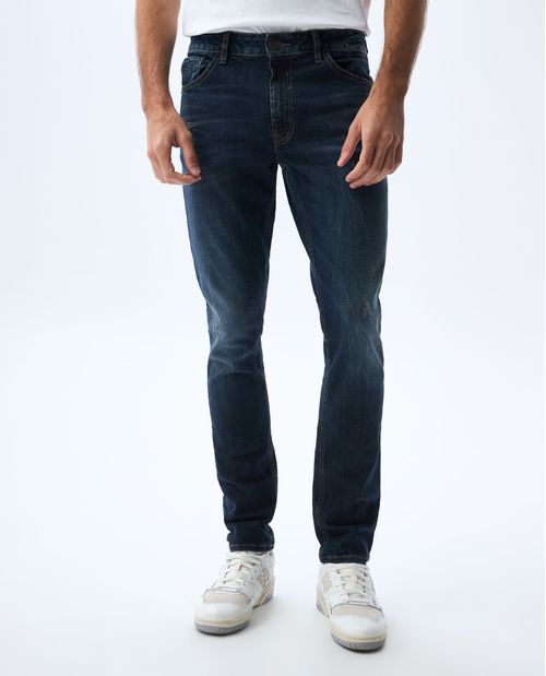 Jean slim oscuro para hombre
