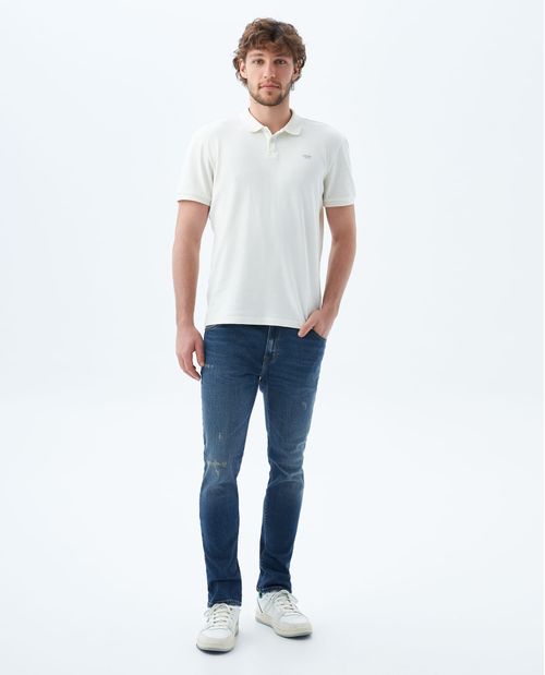 Jean Slim tiro bajo para hombre