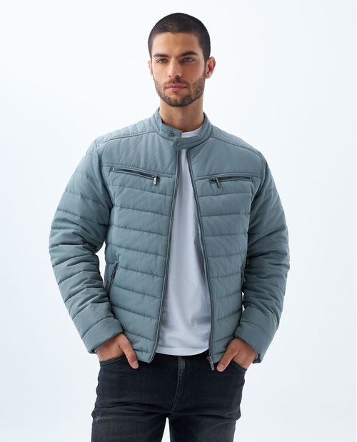 Chaqueta tipo biker para hombre