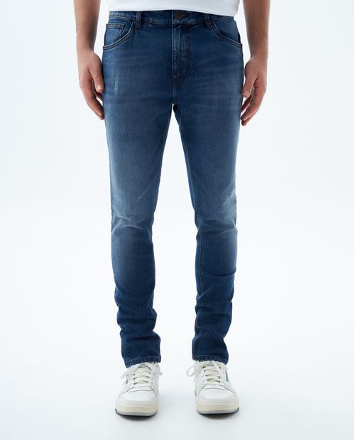 Jean Tapered tiro medio para hombre
