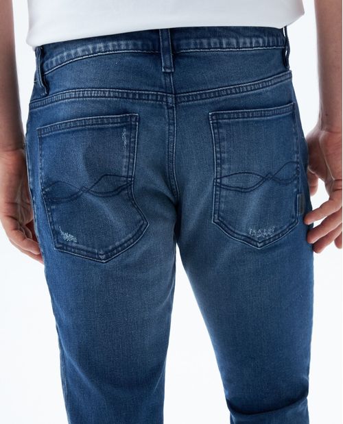 Jean Slim and Straight bota recta para hombre