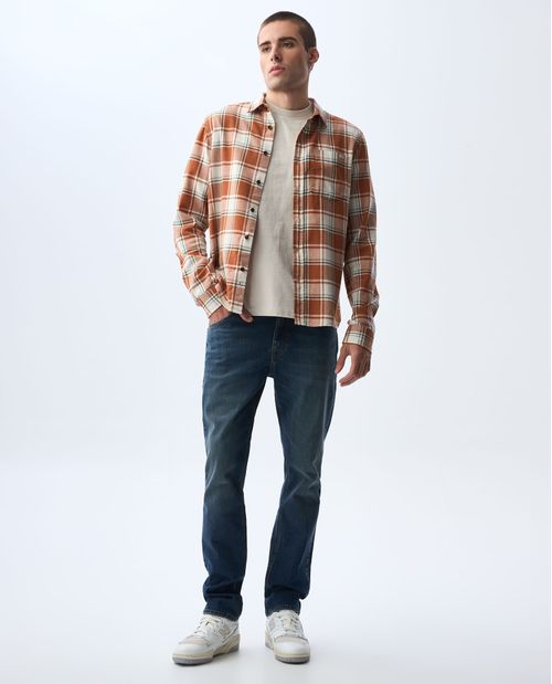 Jean Slim and Straight tono medio para hombre