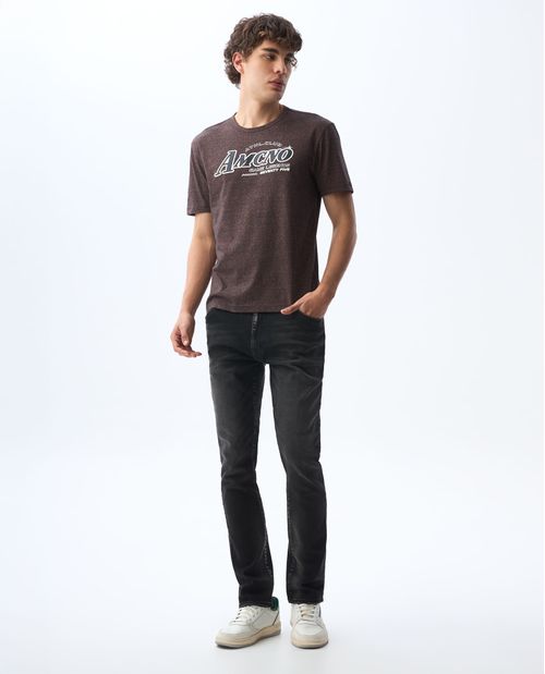 Jean Tapered tono negro para hombre
