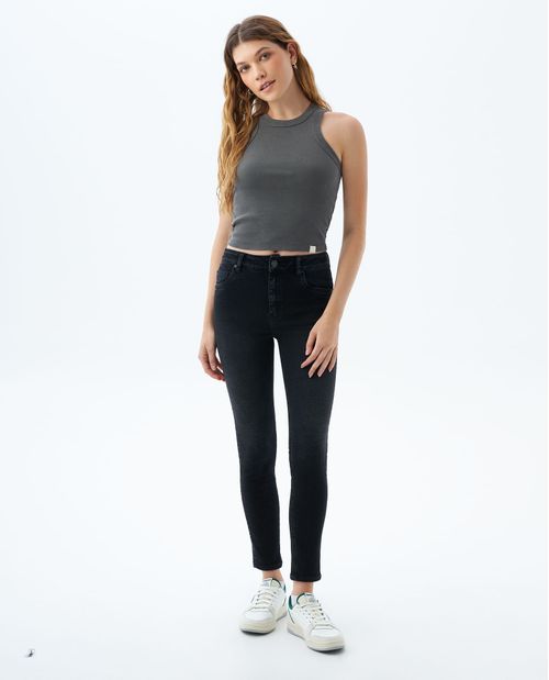 Jean Jegging tono negro para mujer