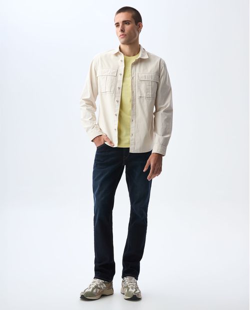 Jean Slim and Straight clásico tono oscuro para hombre