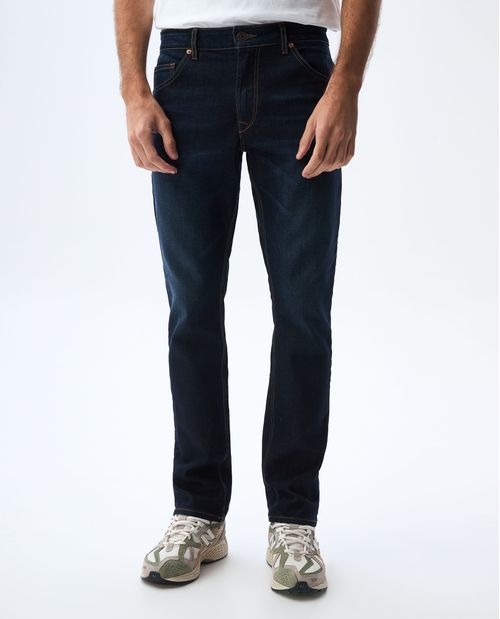 Jean Slim and Straight clásico tono oscuro para hombre