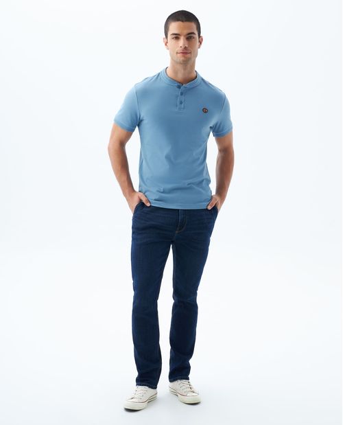 Polo Slim cuello neru para hombre