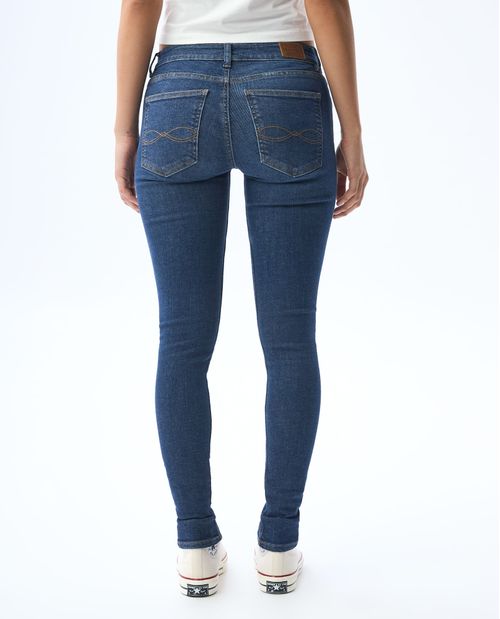 Jean Jegging de tiro bajo para mujer