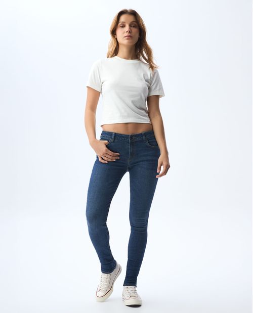 Jean Jegging de tiro bajo para mujer