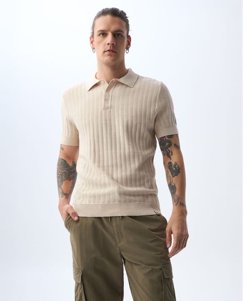Polo tejida para hombre