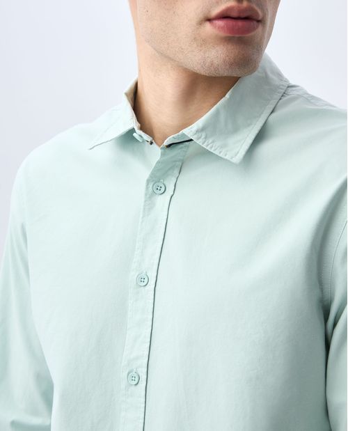 Camisa manga larga slim para hombre
