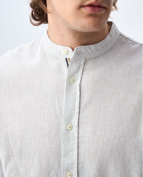 Camisa cuello neru para hombre