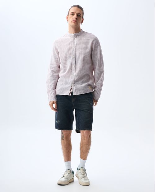 Camisa cuello neru para hombre