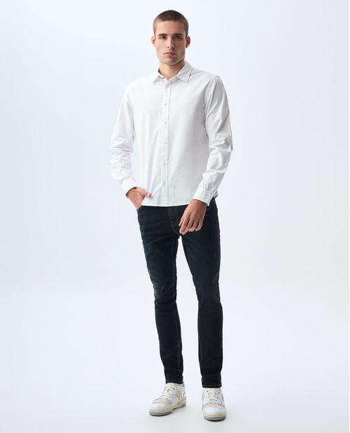 Camisa manga larga slim para hombre