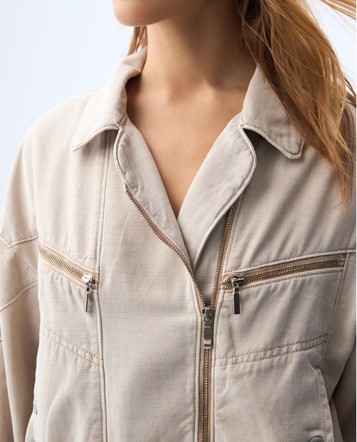 Chaqueta Biker de tacto suave para mujer