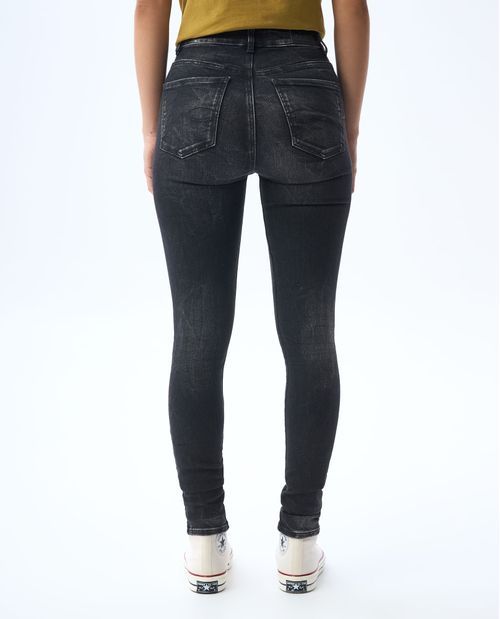 Jean Jegging tono negro para mujer