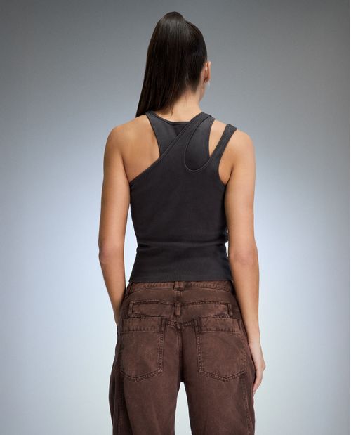 Camisa manga sisa para mujer