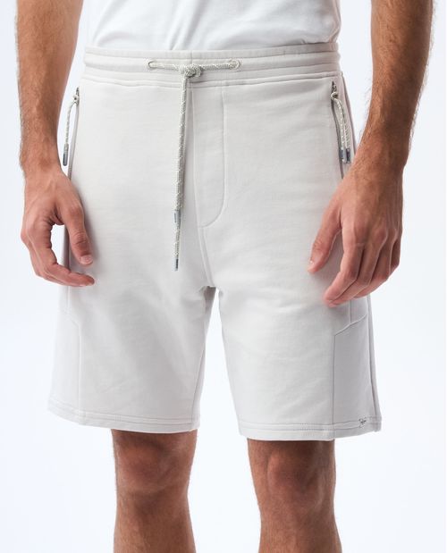 Bermuda jogger con pretina elástica para hombre