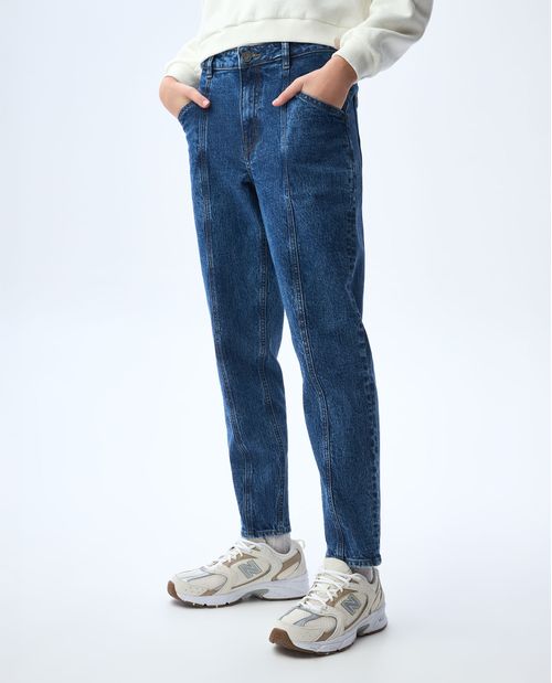Jean Mom tono medio para mujer