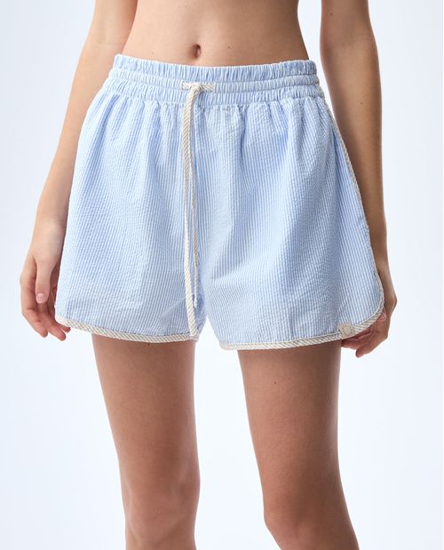 Short a rayas para mujer