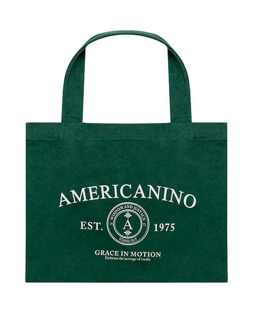 Tote bag verde estampada